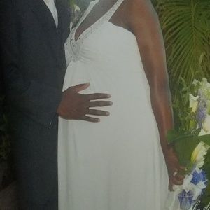 David's Bridal Maternity Wedding Gown